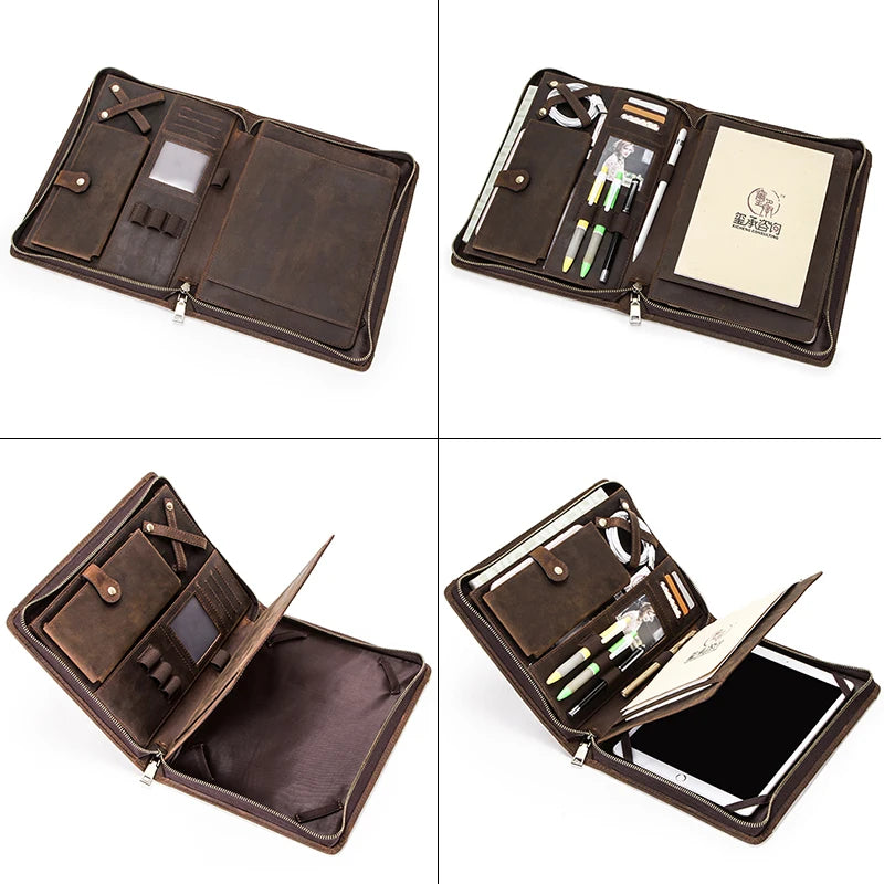 Leather Portfolio Case For iPad Pro 11 7th 8th 9th 10th Generation iPad Air 5th 6th 4th 10.9 Air 5 Case iPad Pro 10.5 9.7 Cover