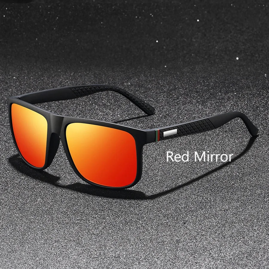 Fashion Unisex Vintage Square Sunglasses Men Women Fishing Driving Man Luxury Brand Designer Sun GlassesAnti-Glare UV400 Eyewear