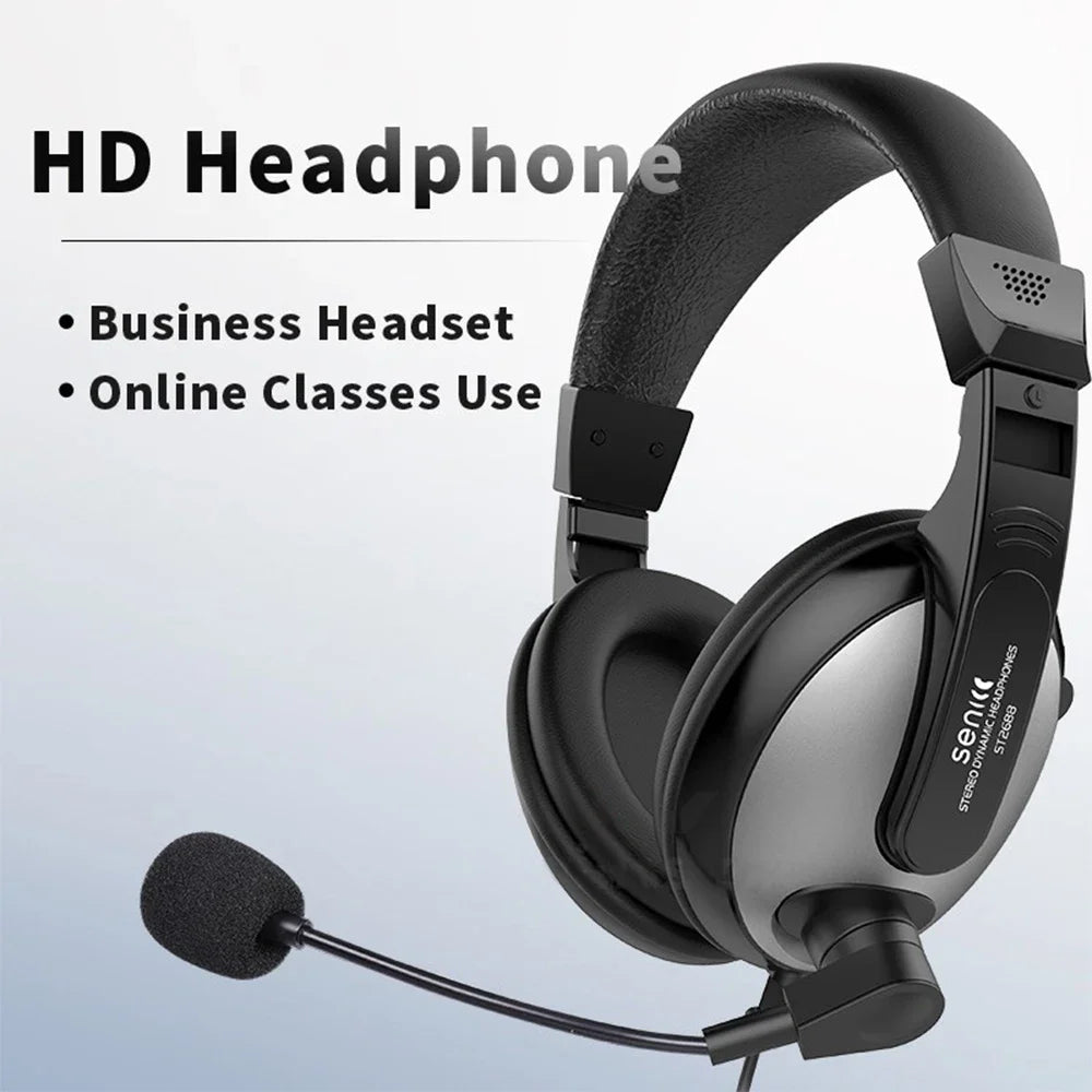 Gaming Headset Noise Canceling Microphone E-Sports Game 7.1 Stereo Surround Sound Wired Headphone for PS5 Xbox One Movie Music