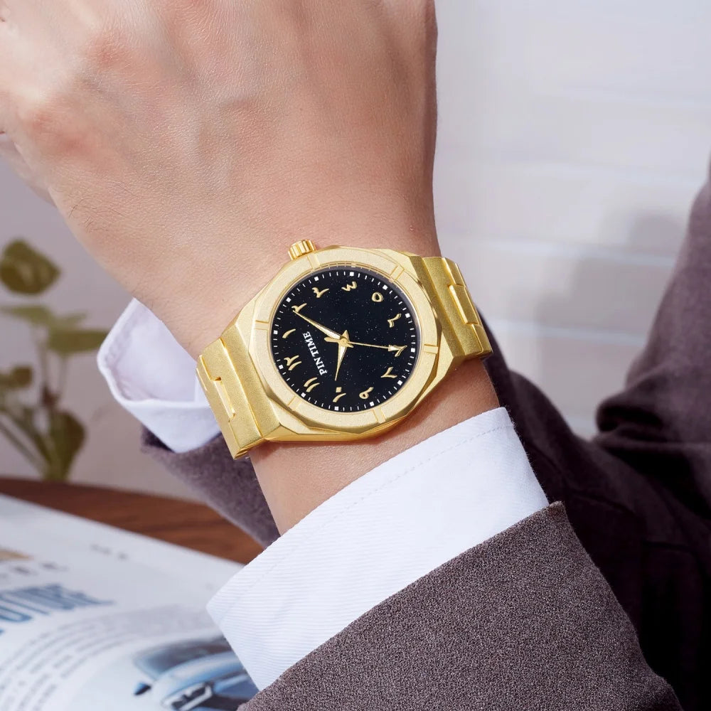 New Arabic Watches Men Top Brand Luxury Casaul Business Waterproof Quartz Wristwatches Male Clock Relogio Masculino Dropshipping