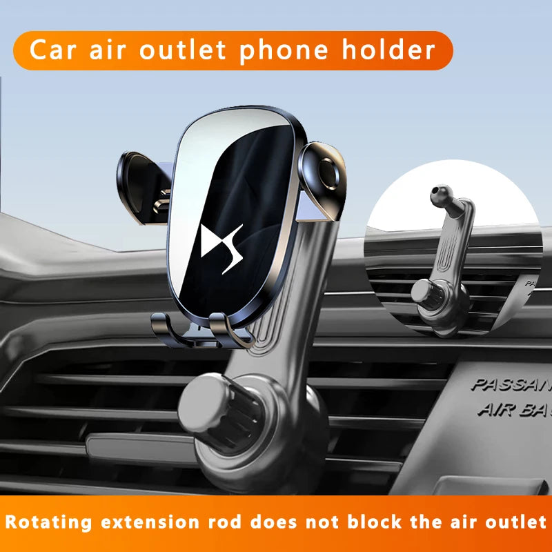 Car navigation phone holder for easy travel navigation, suitable for DS Automobiles DS3 DS4 DS9 DS5 car navigation holder