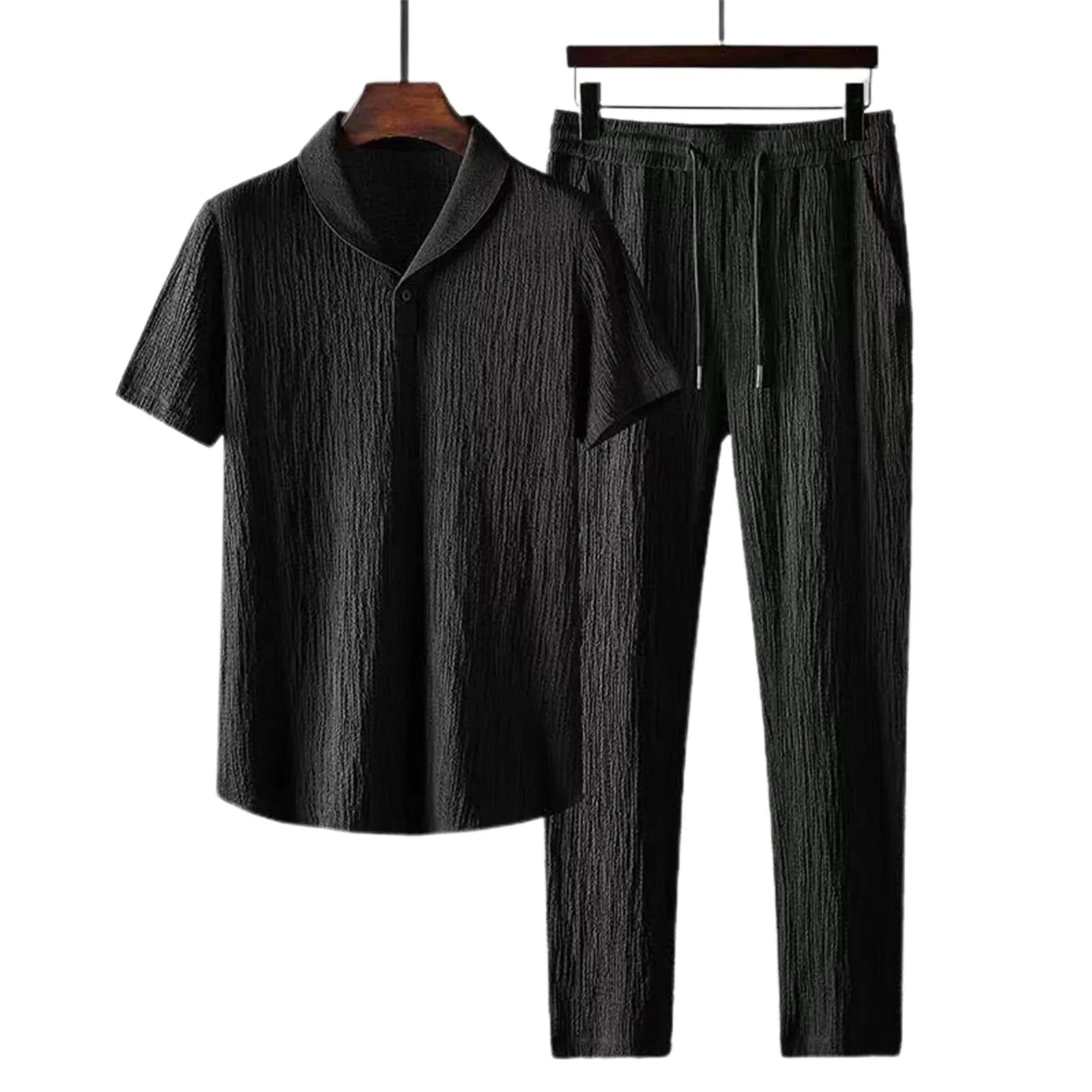 1 Set Stylish Men Outfit Thin Beach Outfit Pocket Washable Pleats Male Outfit  Stretchy