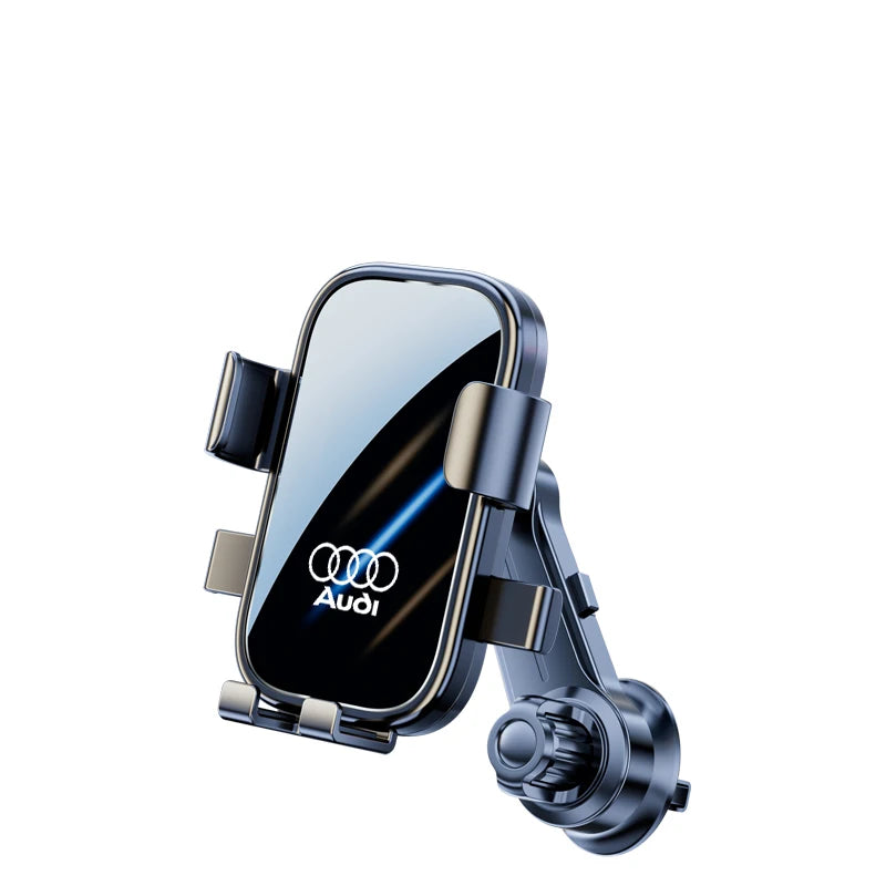 Car Phone Holder  Gravity Phone Mount Hook Cellphone Stand Suitable Audi Sline Quattro A3 A5 A6 A7 A8 Q3 Q5 Q6 Q7 Q8 TT S4 S6 C