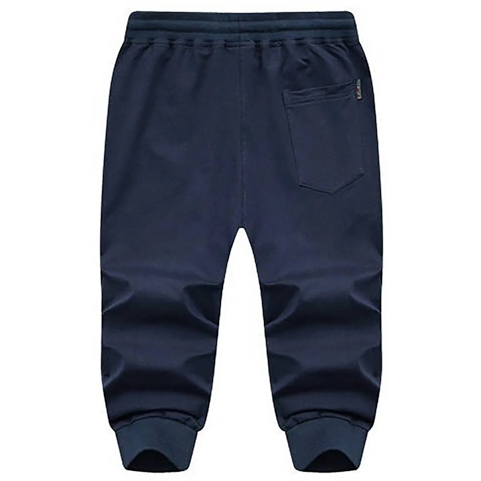 Men's Jogging Bottoms Cotton Hiking Trousers Outdoor Drawstring Elastic Camping Trekking Men Plus Size Workout Gym Short Pants