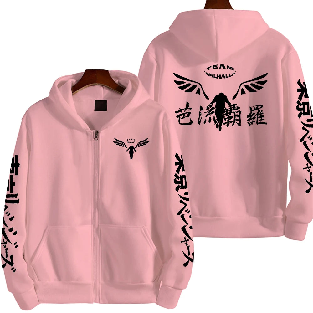Gambar Valhalla Tokyo Revengers Hoodies Hot Anime Cosplay Pullover Sweatshirts Casual Anime Graphic Printed Hoodie Cozy Tops