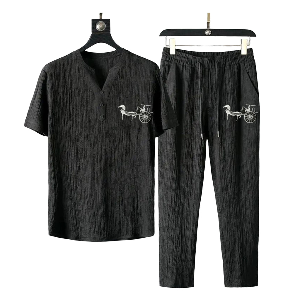 1 Set Stylish Men Outfit Thin Beach Outfit Pocket Washable Pleats Male Outfit  Stretchy