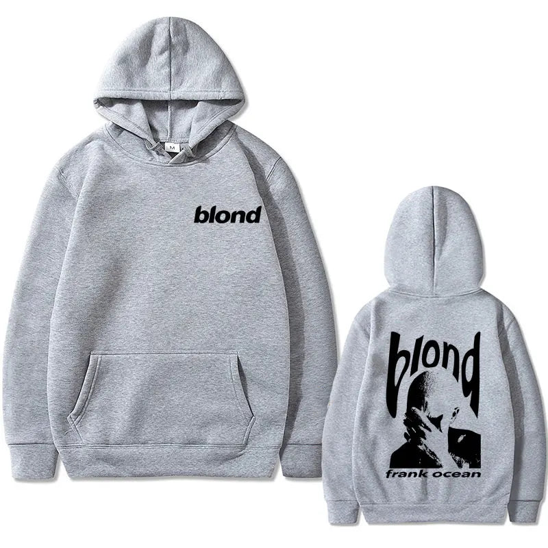 Frank Hip Hop Oversized Tshirt Ocean Vintage Hoodie Blond Fashion Popular Music Singer R&B Sweatshirt Men Women Casual Hoodies