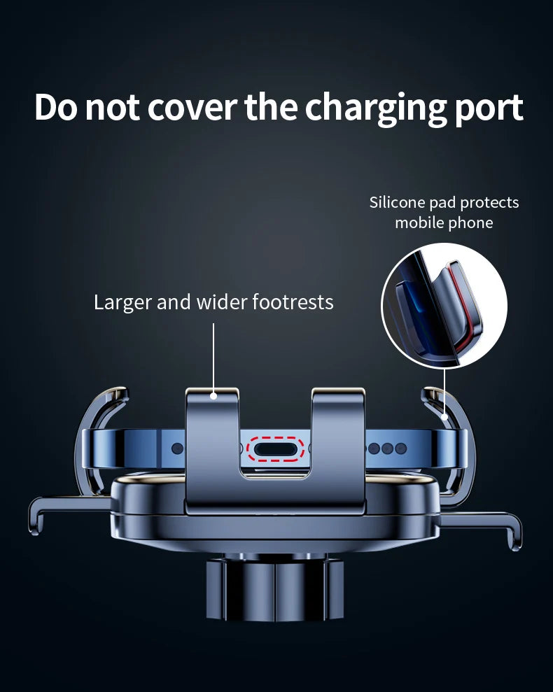 Car Phone Holder  Gravity Phone Mount Hook Cellphone Stand Suitable Audi Sline Quattro A3 A5 A6 A7 A8 Q3 Q5 Q6 Q7 Q8 TT S4 S6 C