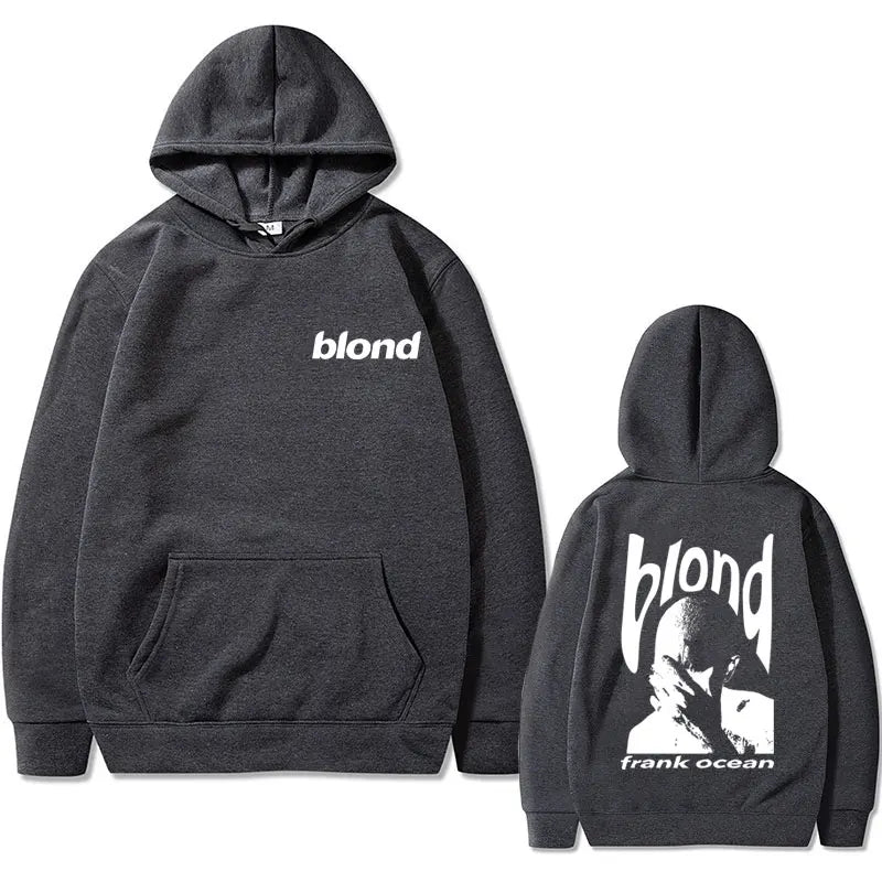 Frank Hip Hop Oversized Tshirt Ocean Vintage Hoodie Blond Fashion Popular Music Singer R&B Sweatshirt Men Women Casual Hoodies