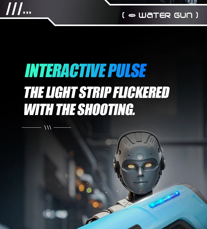 2025 New Automatic Water Absorbing Electric Water Gun Outdoor Beach Swimming Pool Entertainment Adults And Boy Kid Water Gun Toy