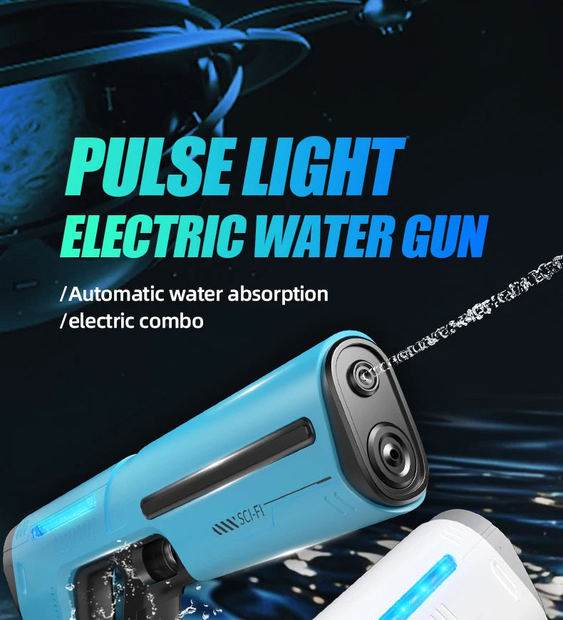 2025 New Automatic Water Absorbing Electric Water Gun Outdoor Beach Swimming Pool Entertainment Adults And Boy Kid Water Gun Toy