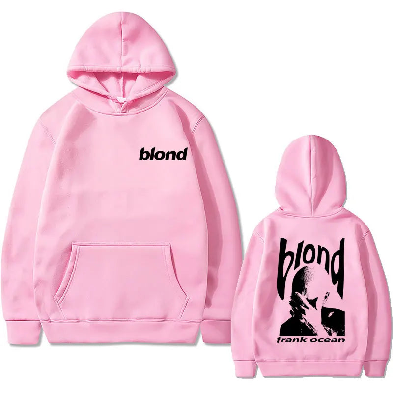 Frank Hip Hop Oversized Tshirt Ocean Vintage Hoodie Blond Fashion Popular Music Singer R&B Sweatshirt Men Women Casual Hoodies