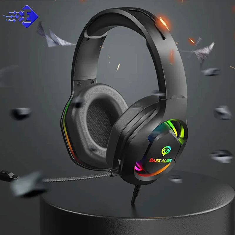 Gaming Headphones For PC/PS4/PS5 EKSA E1000 7.1 Surround RGB Gaming Headset Gamer USB Wired Headphones With Noise Cancelling Mic