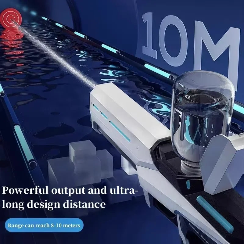 2025 New Automatic Water Absorbing Electric Water Gun Outdoor Beach Swimming Pool Entertainment Adults And Boy Kid Water Gun Toy