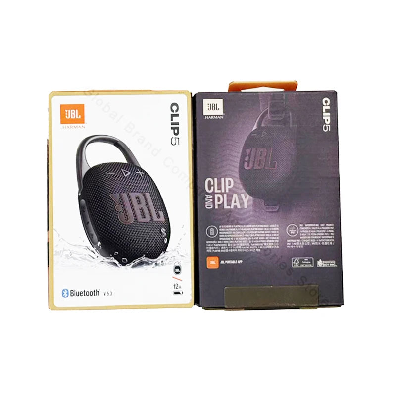 JBL Clip 5 Ultra Portable Bluetooth Speaker BT 5.3 Multi-Speaker Connection IP67 Waterproof 12 Hours Playtime Speaker with Hook