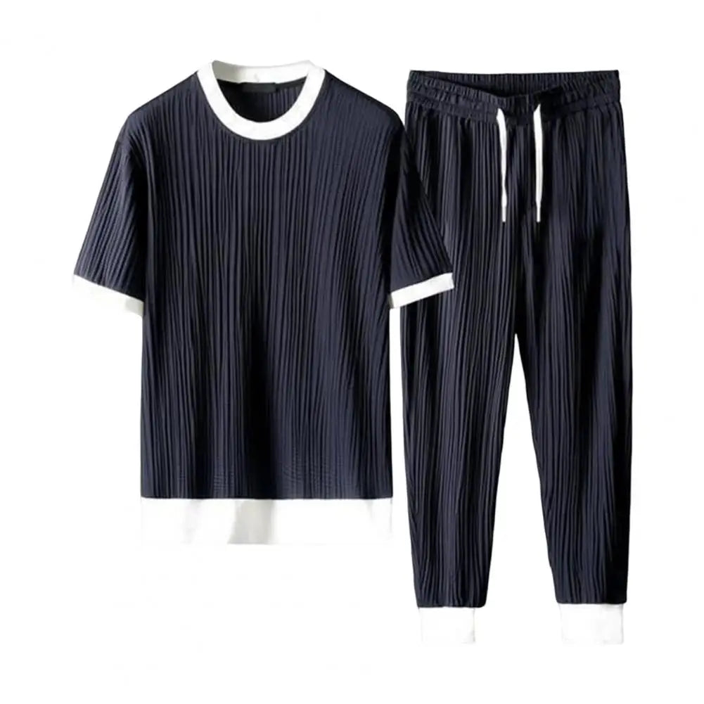 1 Set Stylish Men Outfit Thin Beach Outfit Pocket Washable Pleats Male Outfit  Stretchy
