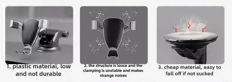 Car Phone Holder 360° Adjustable Car Phone Mount,Cell Phone Holders for Your Car for Dashboard Vent,All Smartphones & Car Models