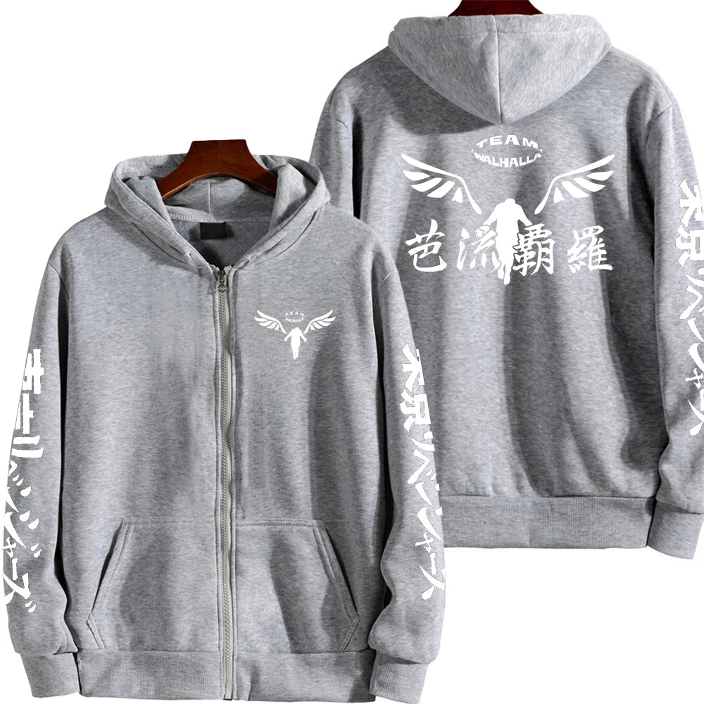 Gambar Valhalla Tokyo Revengers Hoodies Hot Anime Cosplay Pullover Sweatshirts Casual Anime Graphic Printed Hoodie Cozy Tops