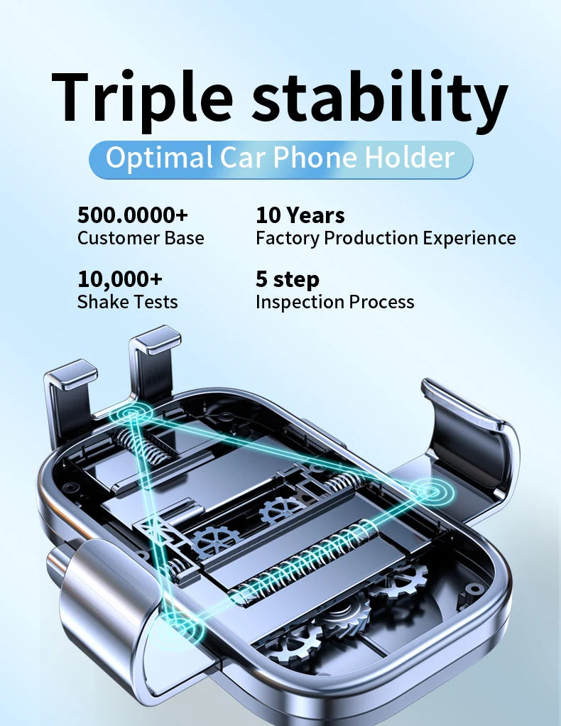 Car Phone Holder  Gravity Phone Mount Hook Cellphone Stand Suitable Audi Sline Quattro A3 A5 A6 A7 A8 Q3 Q5 Q6 Q7 Q8 TT S4 S6 C