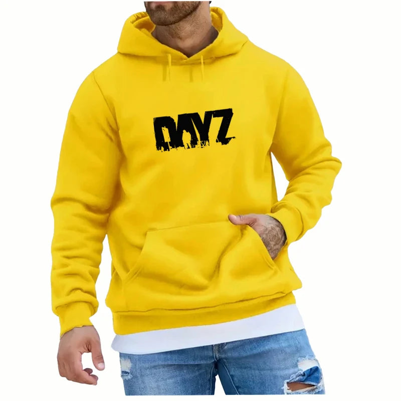 Fashion Dayz Graphical Printed Men Hoodies Spring Autumn Loose Tops Sweatshirts Male Hip Hop Streetwear Male Clothes