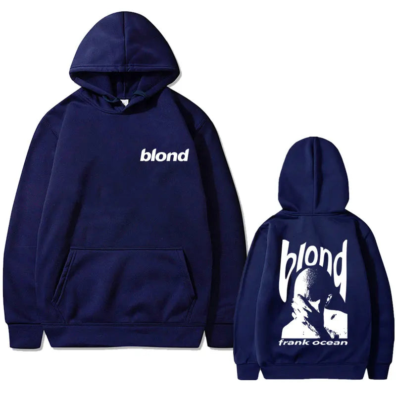 Frank Hip Hop Oversized Tshirt Ocean Vintage Hoodie Blond Fashion Popular Music Singer R&B Sweatshirt Men Women Casual Hoodies