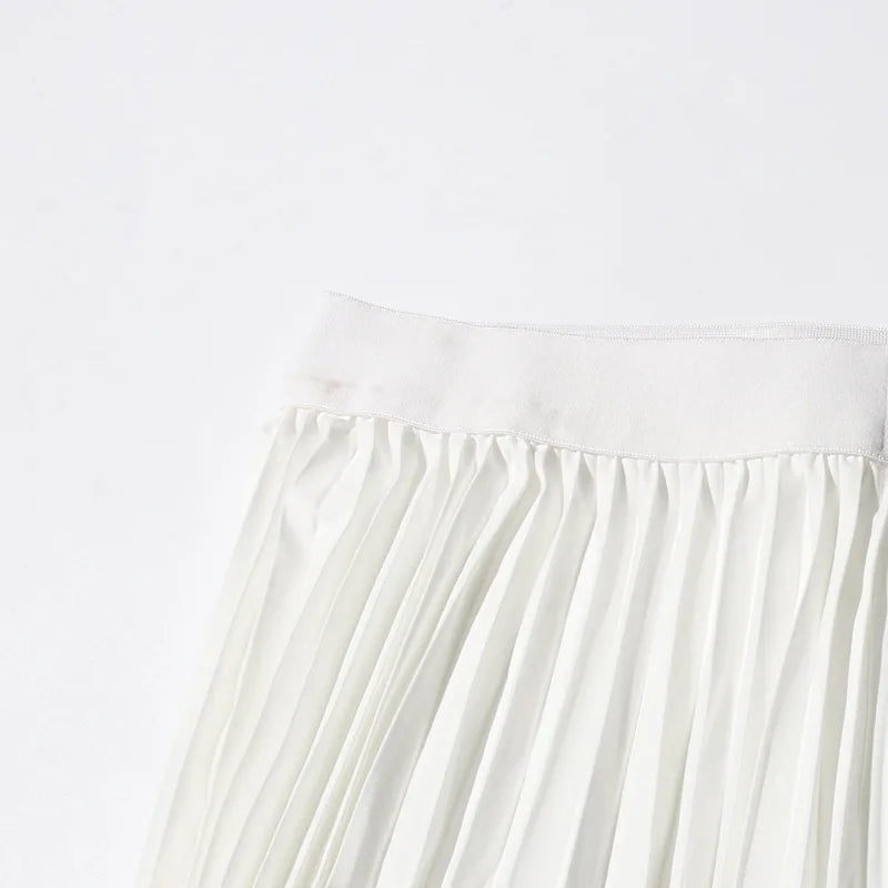 Fashion casual style 2 piece set outfits for women matching sets 2025 new cape shawl style lace up top+pleated skirt maxi dress