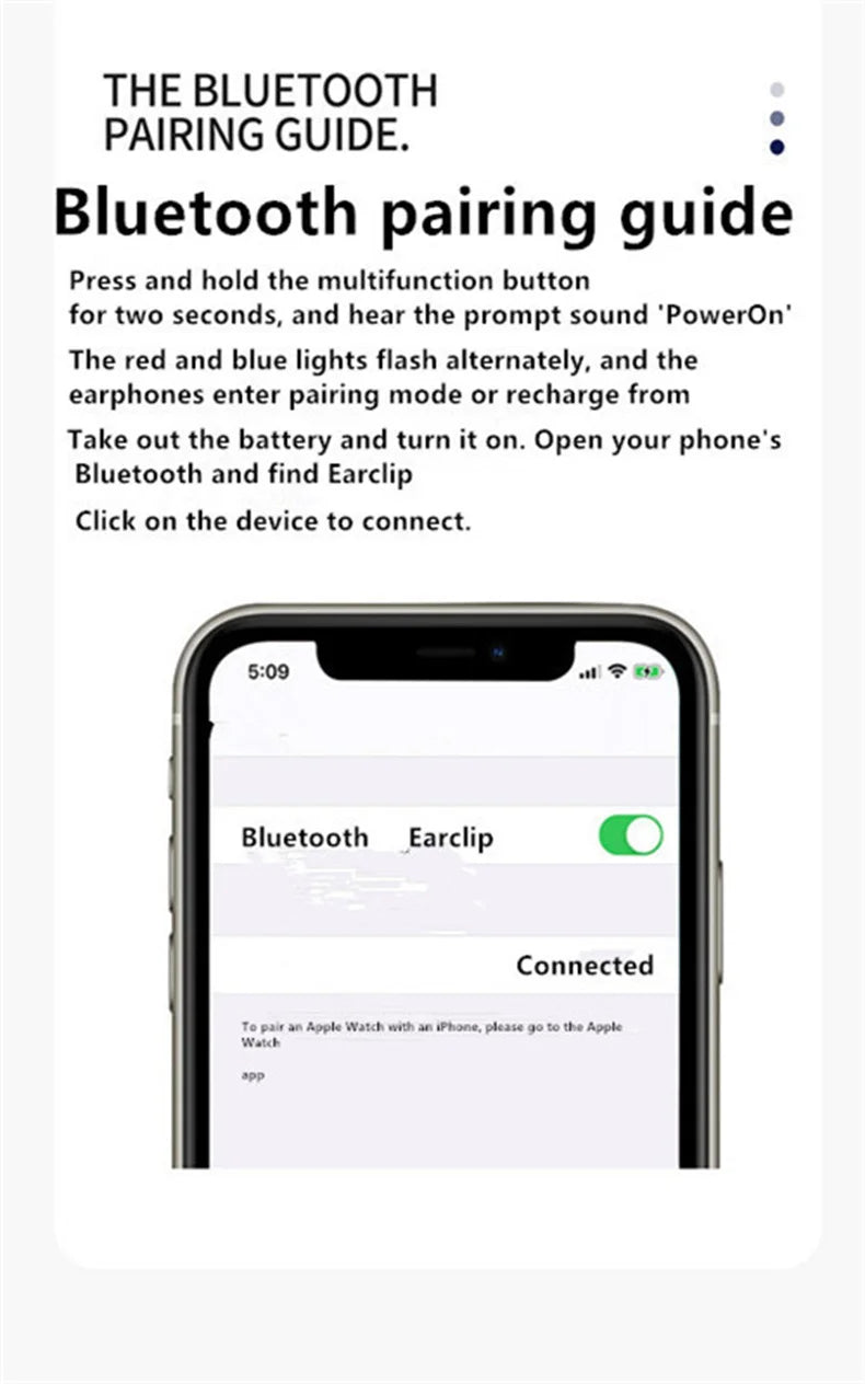 Earphone Clip Wireless Bluetooth Headphone Bone Conduction Headset High Quality TWS Auriculares Sport Noise Canceling With Mic