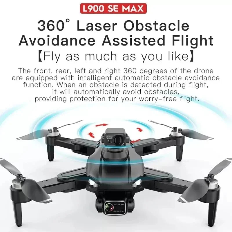 Drone professionnel L900 Pro SE MAX, GPS, 4K, WiFi 5G, caméra FPV, évitement d'obstacles à 360 °, moteur sans balais, quadriroto