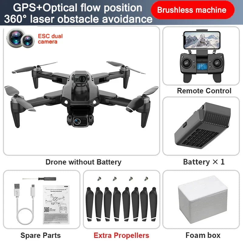 Drone professionnel L900 Pro SE MAX, GPS, 4K, WiFi 5G, caméra FPV, évitement d'obstacles à 360 °, moteur sans balais, quadriroto