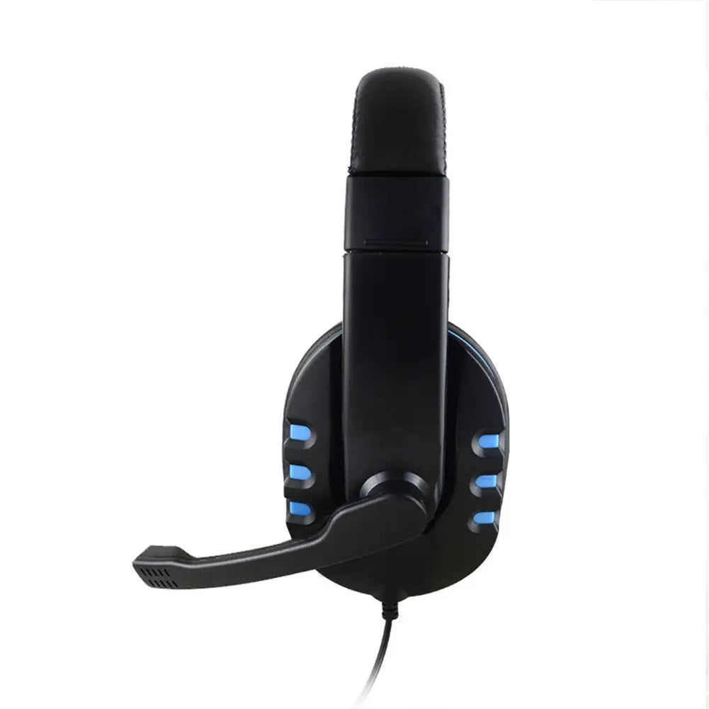 Headphones 3.5mm Wired Gaming Headset Earphones Music For PS4 Play Station 4 Game PC Chat computer With Microphone