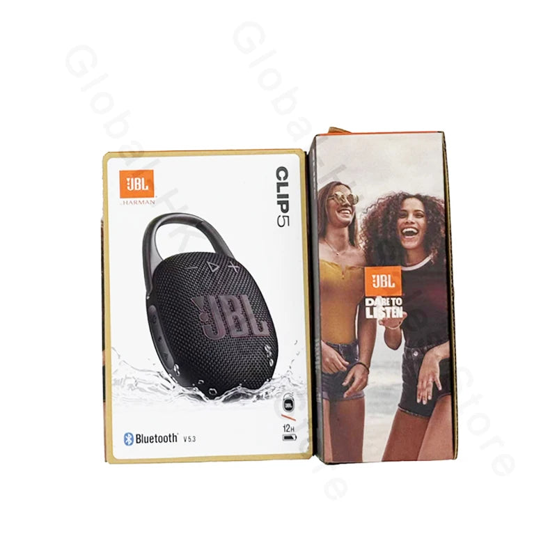 JBL Clip 5 Ultra Portable Bluetooth Speaker BT 5.3 Multi-Speaker Connection IP67 Waterproof 12 Hours Playtime Speaker with Hook