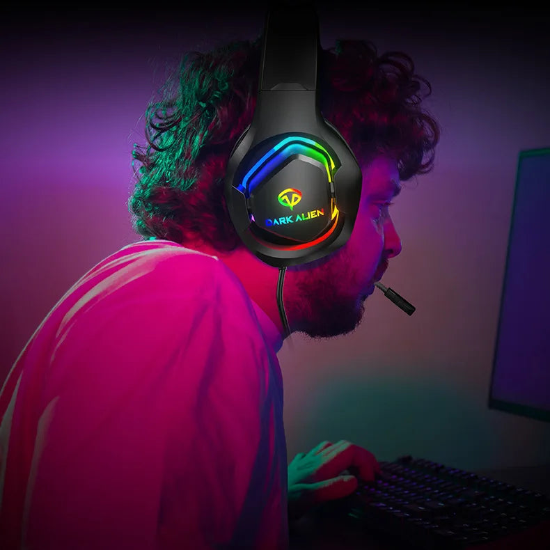 Gaming Headphones For PC/PS4/PS5 EKSA E1000 7.1 Surround RGB Gaming Headset Gamer USB Wired Headphones With Noise Cancelling Mic