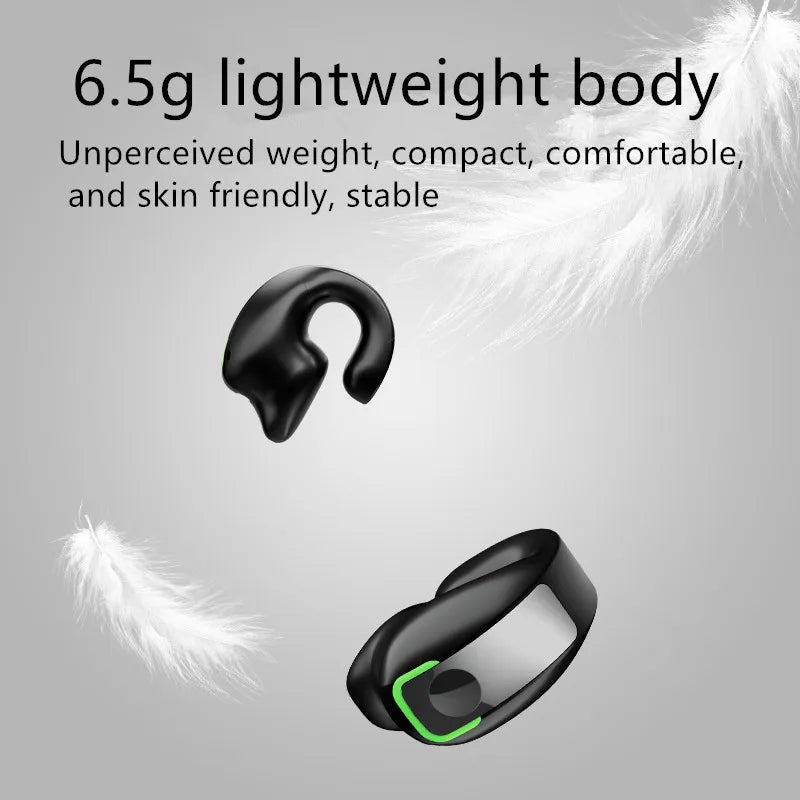 Earphone Clip Wireless Bluetooth Headphone Bone Conduction Headset High Quality TWS Auriculares Sport Noise Canceling With Mic