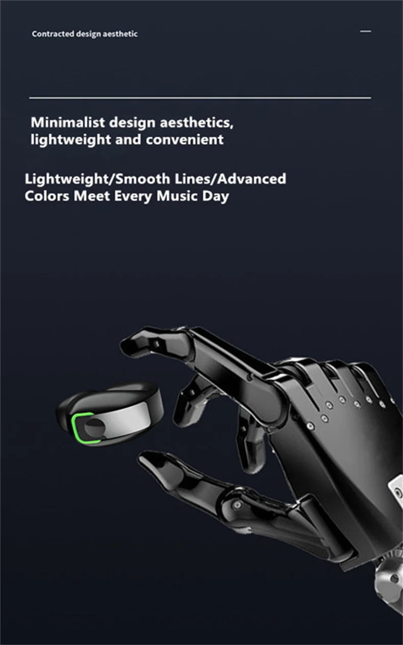 Earphone Clip Wireless Bluetooth Headphone Bone Conduction Headset High Quality TWS Auriculares Sport Noise Canceling With Mic