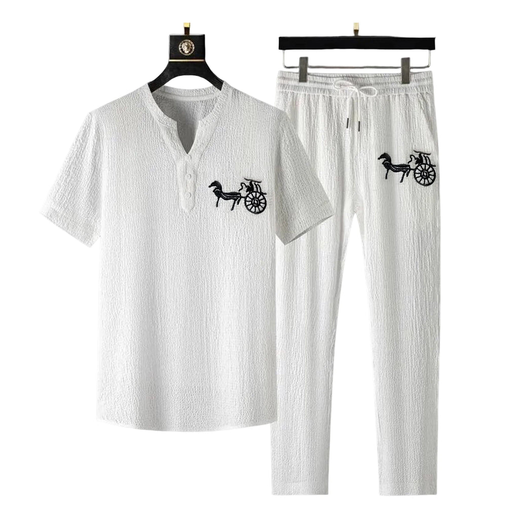 1 Set Stylish Men Outfit Thin Beach Outfit Pocket Washable Pleats Male Outfit  Stretchy