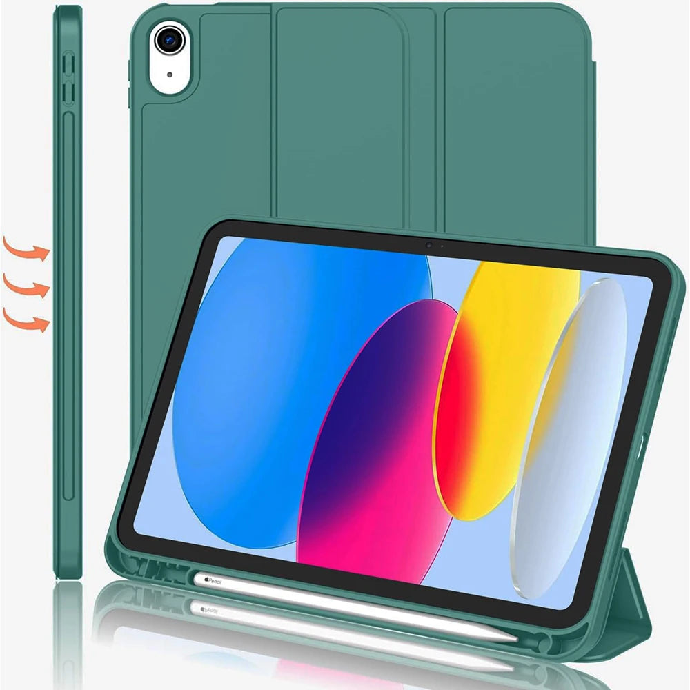 Funda Case for IPad 10th Gen IPad Pro11 Air11 2024 IPad Air5 10.2 10.5 Air1 2 5th 6th 9.7 Magnet Tablet Case with Pencil Holder