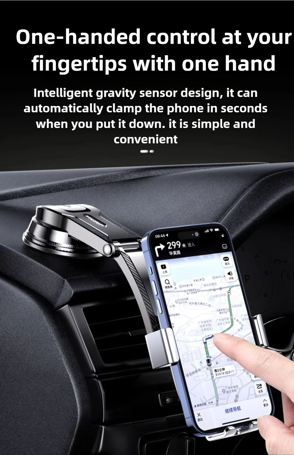 Car Phone Holder 360° Adjustable Car Phone Mount,Cell Phone Holders for Your Car for Dashboard Vent,All Smartphones & Car Models