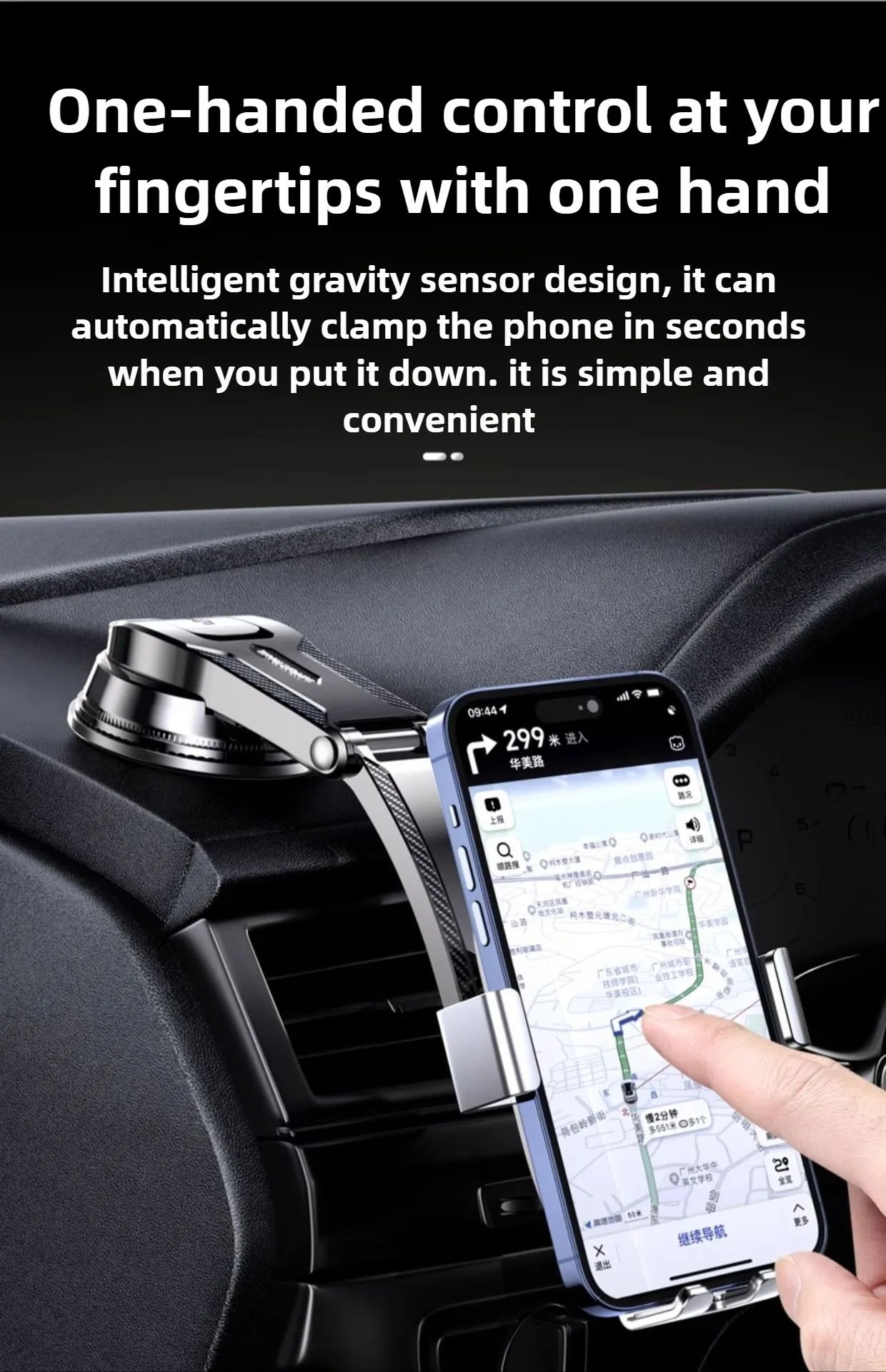 Car Phone Holder 360° Adjustable Car Phone Mount,Cell Phone Holders for Your Car for Dashboard Vent,All Smartphones & Car Models