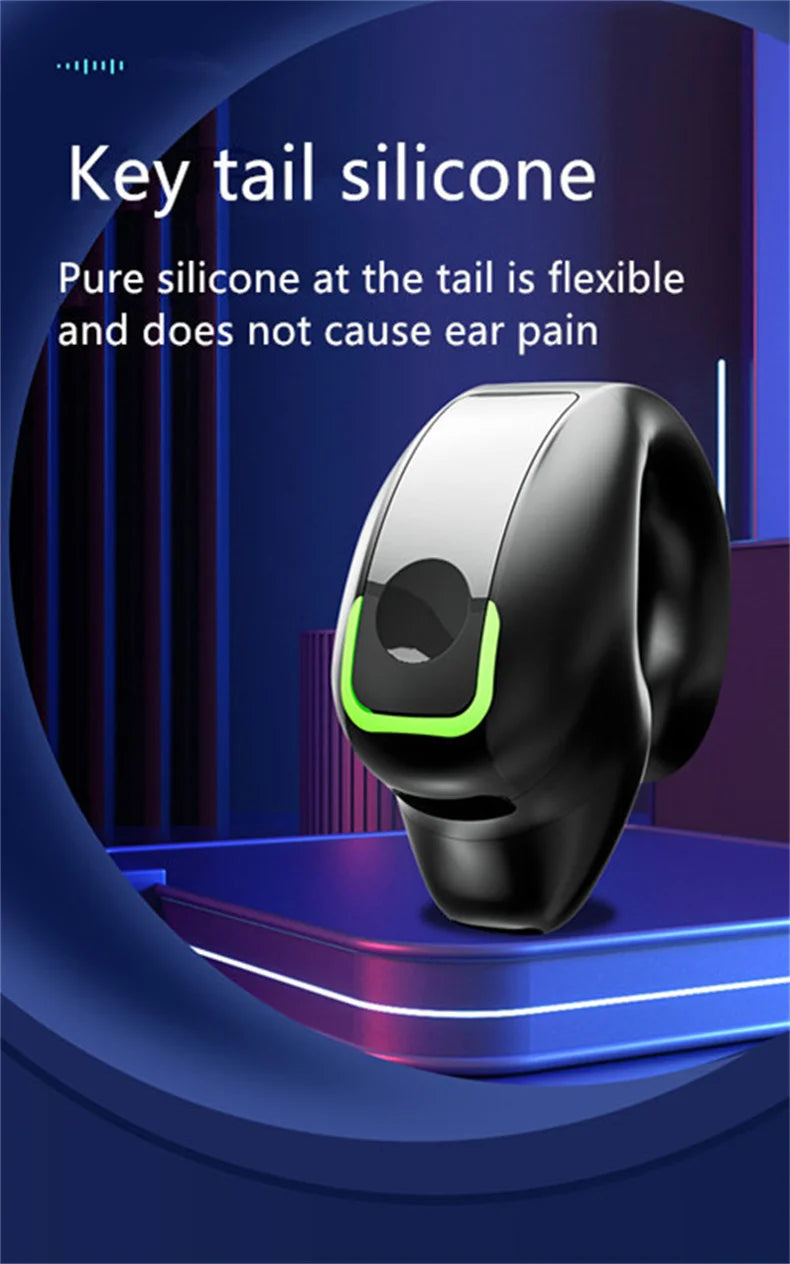 Earphone Clip Wireless Bluetooth Headphone Bone Conduction Headset High Quality TWS Auriculares Sport Noise Canceling With Mic