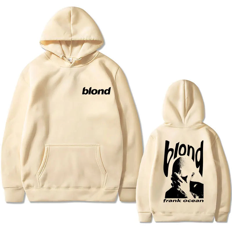 Frank Hip Hop Oversized Tshirt Ocean Vintage Hoodie Blond Fashion Popular Music Singer R&B Sweatshirt Men Women Casual Hoodies