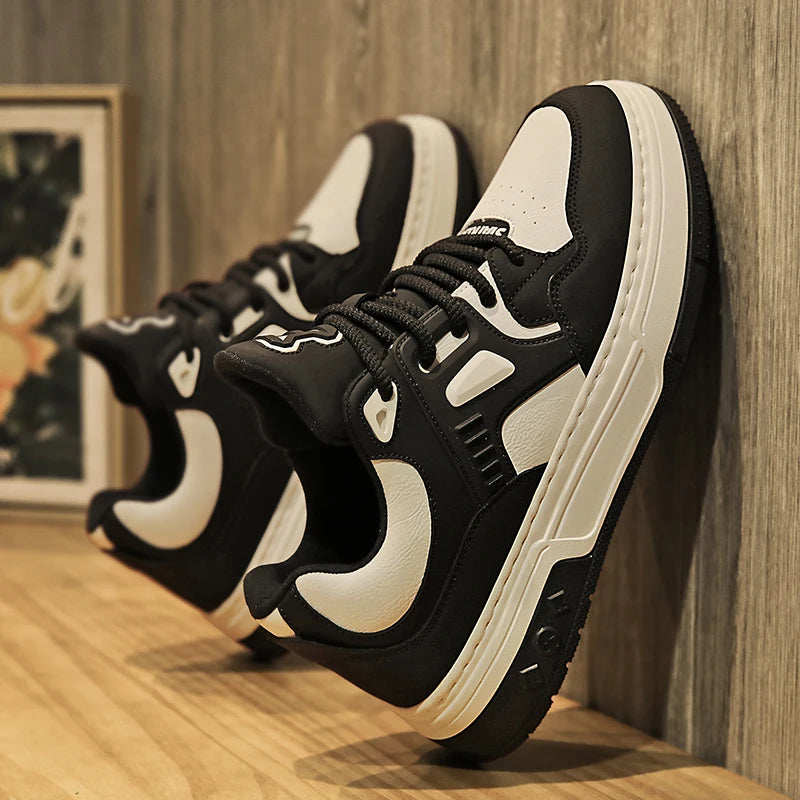 Loafers for Men with Heel Shoes Sneakers Sports Hand Made Promo Exercise Black Dark Womens Casual Female Shoes Dress