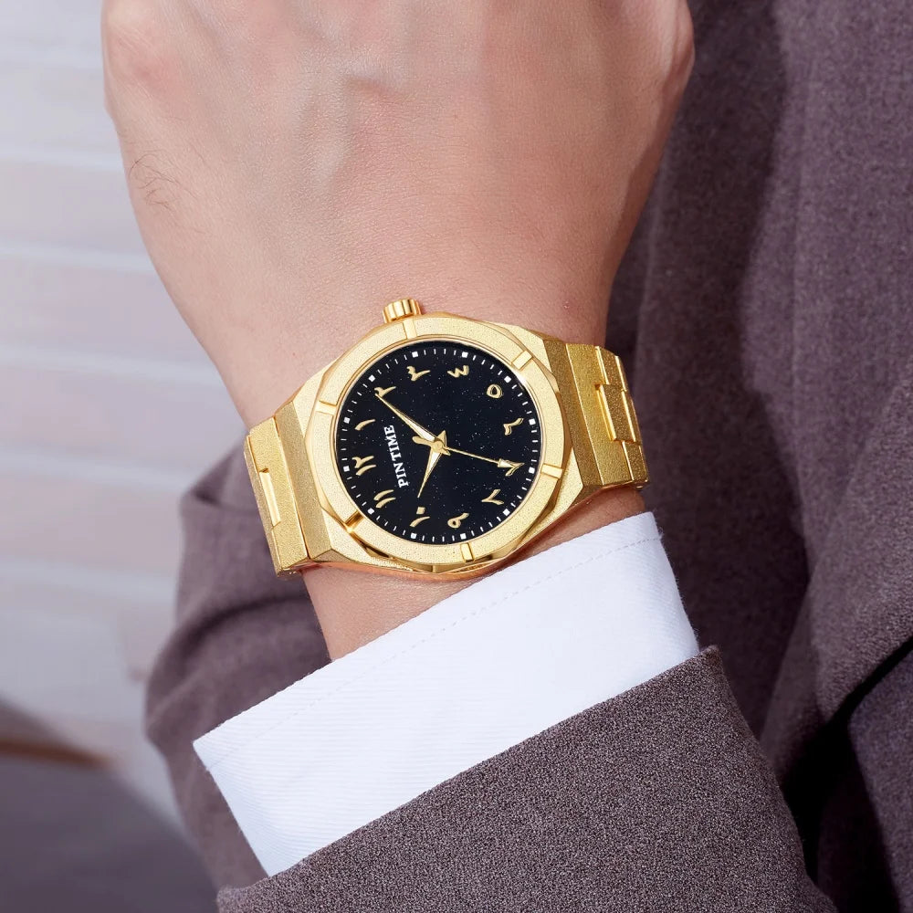 New Arabic Watches Men Top Brand Luxury Casaul Business Waterproof Quartz Wristwatches Male Clock Relogio Masculino Dropshipping