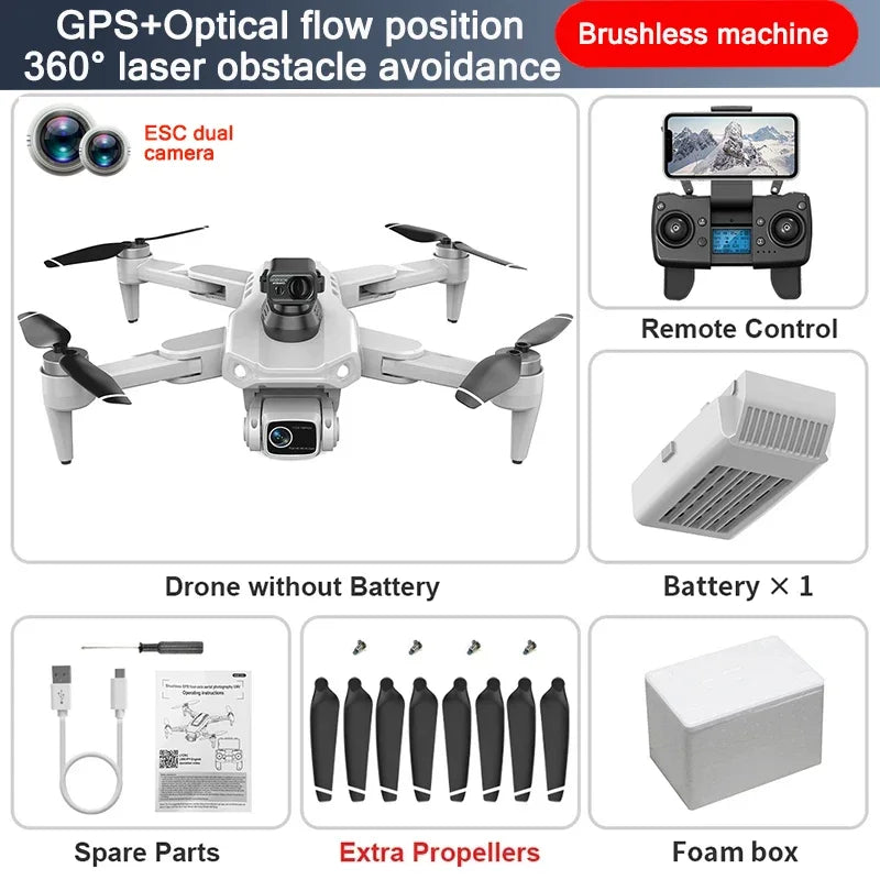 Drone professionnel L900 Pro SE MAX, GPS, 4K, WiFi 5G, caméra FPV, évitement d'obstacles à 360 °, moteur sans balais, quadriroto