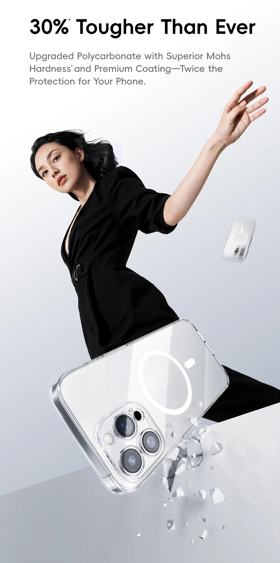 Baseus Magnetic Case for iPhone 16 15 14 Pro Max for MagSafe Wireless Charging PC Case for iPhone 13 12 11 Pro Max Funda Case