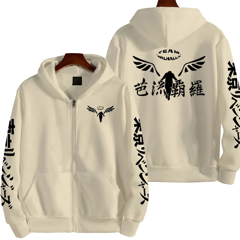Gambar Valhalla Tokyo Revengers Hoodies Hot Anime Cosplay Pullover Sweatshirts Casual Anime Graphic Printed Hoodie Cozy Tops