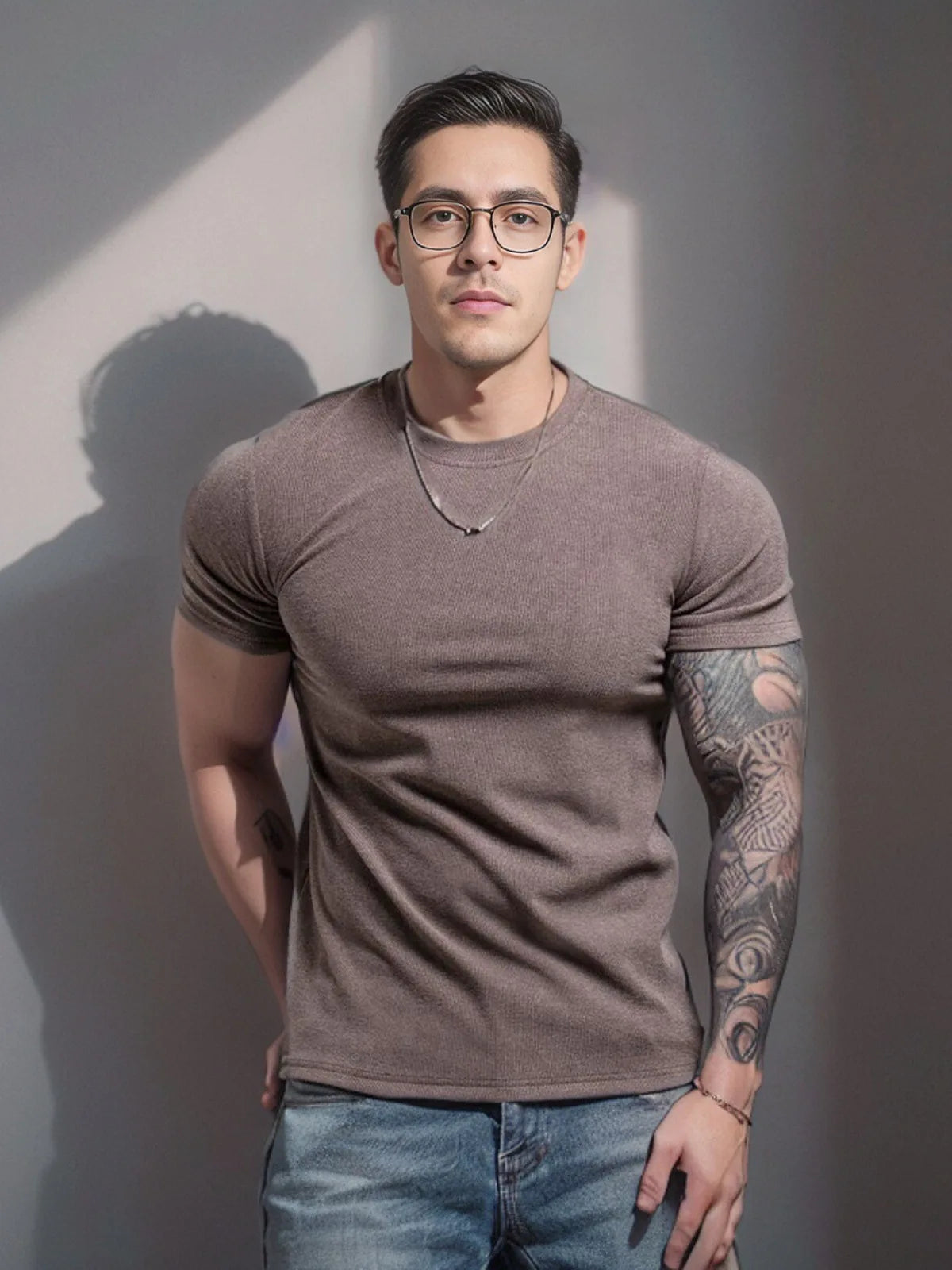 Gym Men's Summer Sports Quick Dry Fitness Short Sleeve T-shirt Outdoor Slim Casual Tee Tops Muscle Tights Bodybuilding Clothing