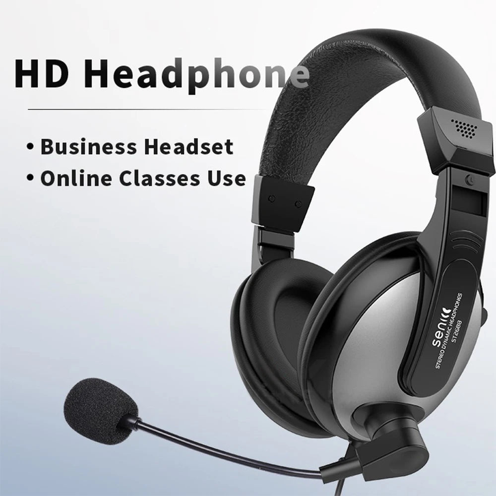 Gaming Headset Noise Canceling Microphone E-Sports Game 7.1 Stereo Surround Sound Wired Headphone for PS5 Xbox One Movie Music