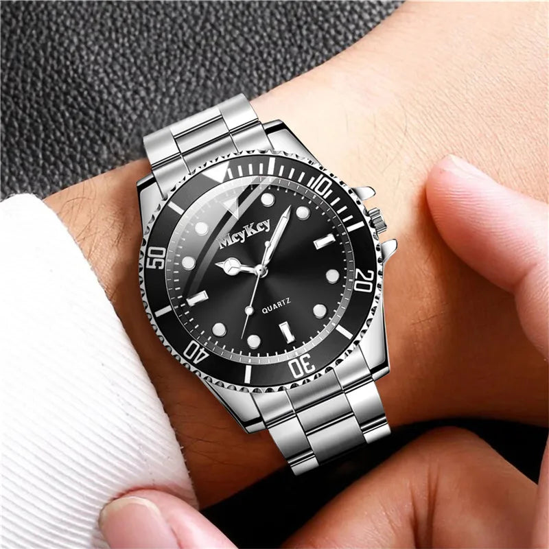Fashion Large Dial Men Quartz Watch Men Business Watches Casual Clock Sports Wristwatch Reloj Hombre