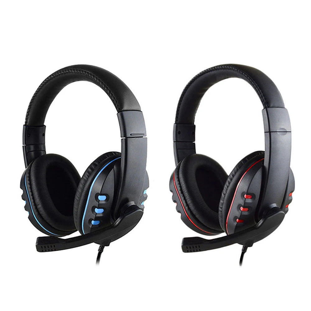 Headphones 3.5mm Wired Gaming Headset Earphones Music For PS4 Play Station 4 Game PC Chat computer With Microphone