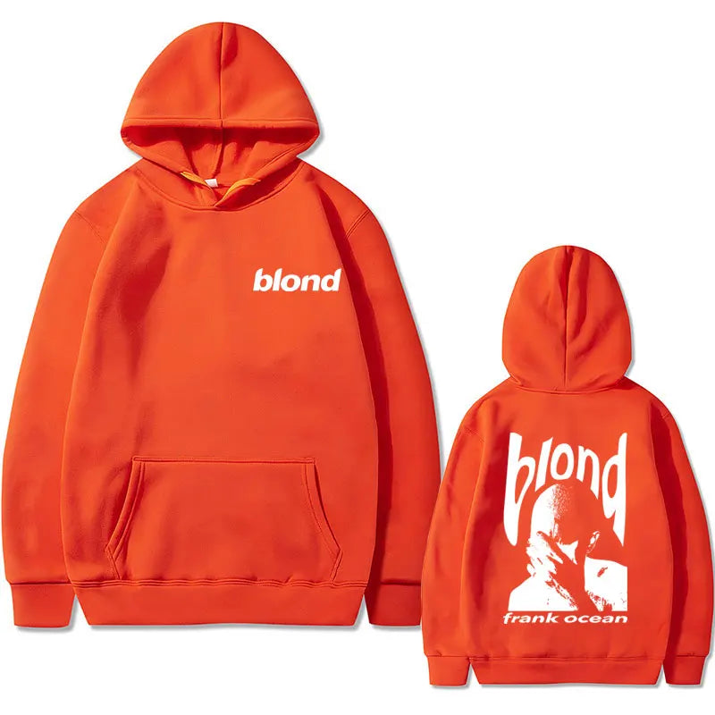 Frank Hip Hop Oversized Tshirt Ocean Vintage Hoodie Blond Fashion Popular Music Singer R&B Sweatshirt Men Women Casual Hoodies
